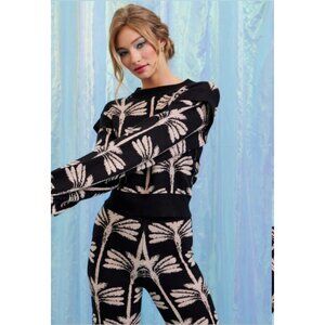 #05 Palm Print 2 pc Knit Set